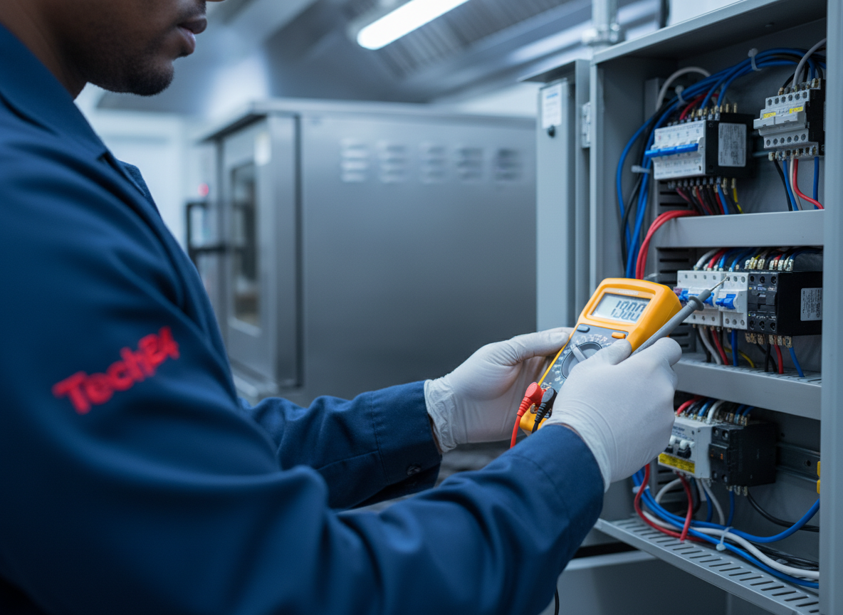 Tech24 technician working on equipment
